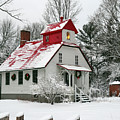 Winter at the Baileys Harbor Rear Range Light